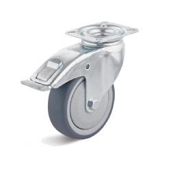 Apparatus swivel castor - thermoplastic wheel - wheel Ã˜ 80 to 150 mm - height 111 to 185 mm - load capacity 80 to 100 kg