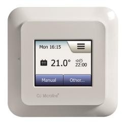 Thermostat OCD5, rund - mit 2 Fühlern - Farb-Touch-Display - Regelbereich von +5 bis +40°C