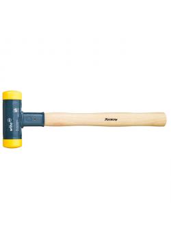 Mallet - rinculo - giallo - con manico in legno di noce - Serie 800