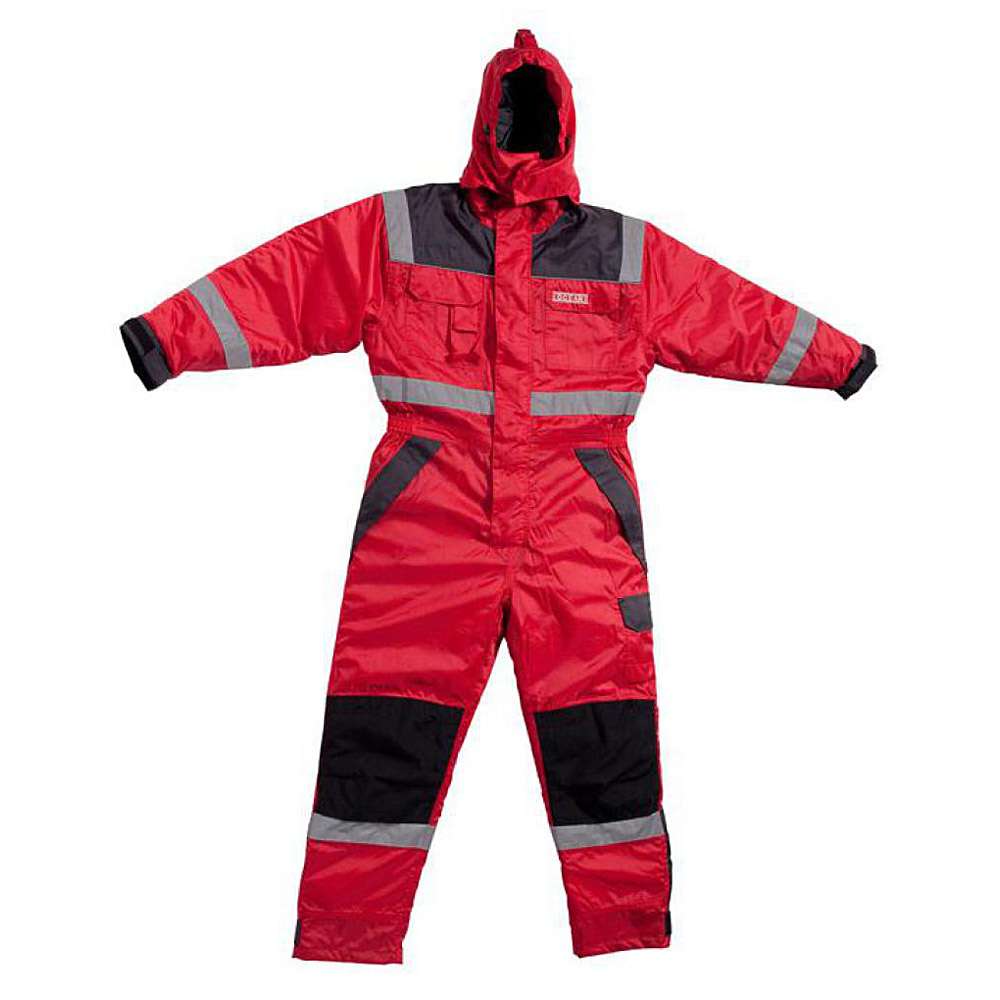 Thermo Overall - Ocean - Breathable - with reflective stripes - XS to 5XL - Red