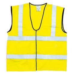 Warning vest - Ocean - with shoulder straps - EN 471 kl. 3 - Size M to 4XL - Yellow
