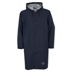 Raincoat - OCEAN - 100 cm - with hood - light material - S to 3XL - Navy