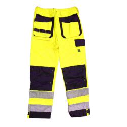High visibility trousers - OCEAN - breathable - extremely hardwearing and waterproof - XS to 5XL - yellow / navy