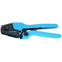 Precision crimp tool - for insulated cable lugs - with positive lock - 0.5-6.0 mm²