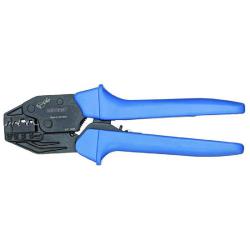 Crimping plier - for non-insulated contacts - unlockable positive lock - 0.25-6 mm²