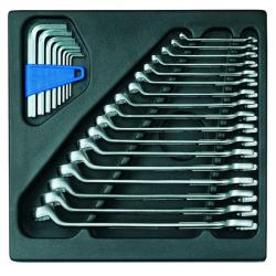 Combination wrench set - in 2/3 ES module - SW 6 to 22 mm