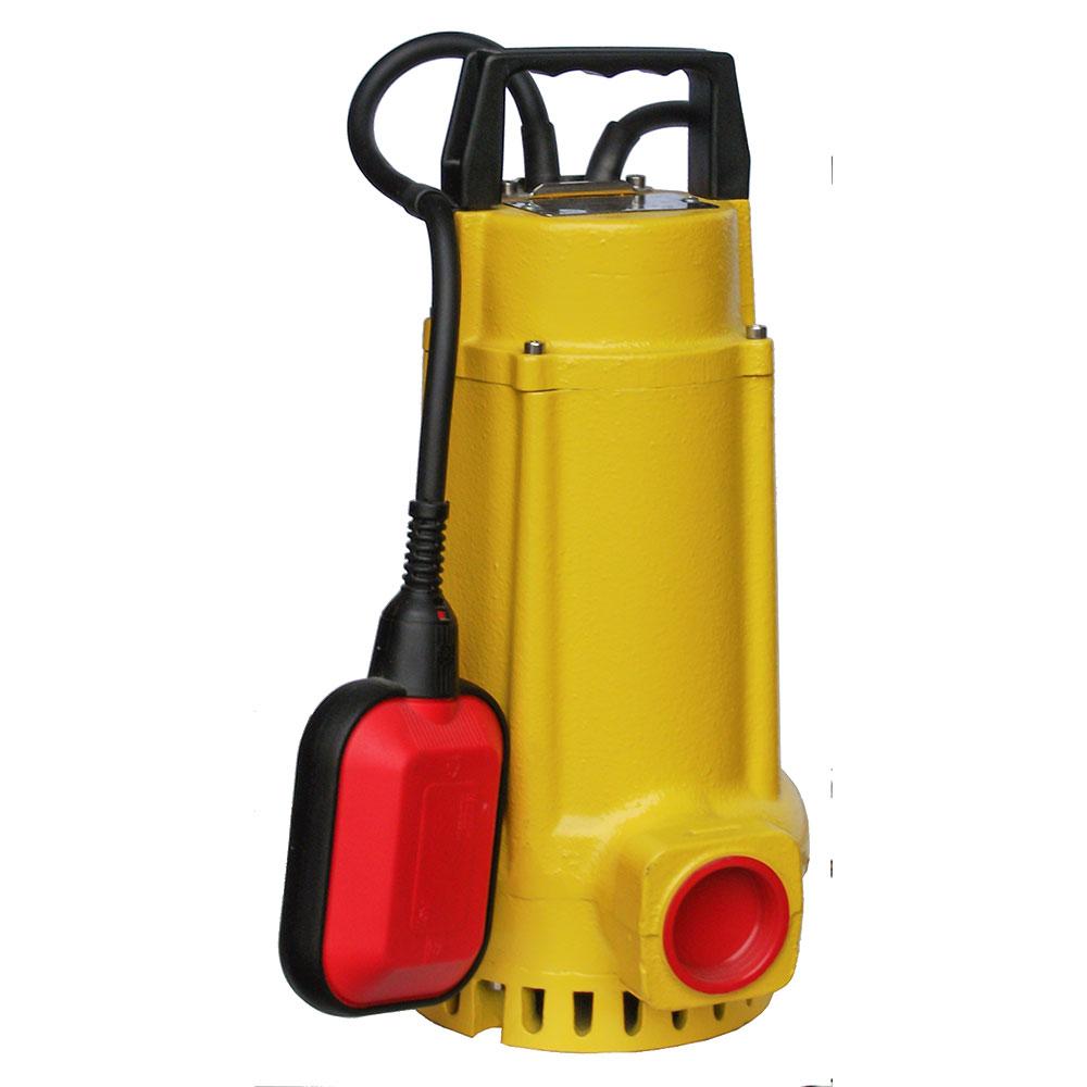 Pompe submersible SAND pour sable et eaux usées - avec interrupteur à flotteur directement raccordé - débit max. Débit de 200 à 670 l/min