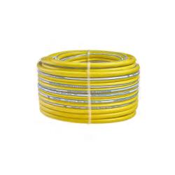 Prime Flex 1/2" - tuyau d'arrosage en PVC - jaune/bleu - épaisseur de paroi 2,1 mm - pression de service (à 20°) 10 bar - conditionnement 25 et 50 m - prix par rouleau