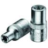 Hylsa - 1/4" - utvändiga TORX®-skruvar - nyckelvidd 3,86-9,42 mm