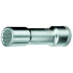 Socket - 3/8 "- 12-punkters UD profil - lång - SW 10 till 22 mm