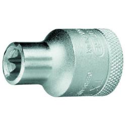 Hylsa - 1/2" - utvändiga TORX®-skruvar - nyckelvidd 9,42-22,16 mm