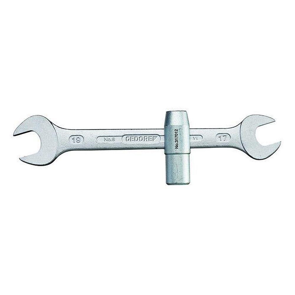 Assembly wrench - spanner width 17 x 19 mm - with hanger insert