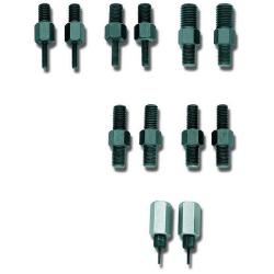Thread adapter set for 1- and 2-hole applications