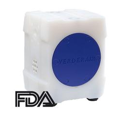 Pompe à membrane pneumatique Verderair VA15 Pure - Boîtier PE / PTFE - max. 60 l / min - 7 bar - conforme à la FDA