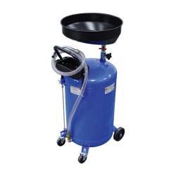 Waste oil collection container - volume 70 l - with level indicator - hose length 150 cm