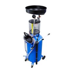 Compressed air oil suction unit with waste oil collection container - capacity 80 l - hose length 1.5 m