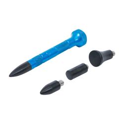 Aluminum dent removal pin with interchangeable tips - length 100 mm - reducible to 70 mm