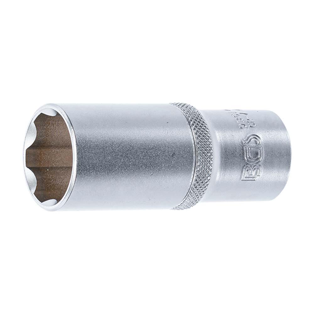 Steckschlüssel-Einsatz Super Lock - tief - Chrom-Vanadium-Stahl - Antrieb Innenvierkant 12,5 mm (1/2") - SW 20 bis 27 mm