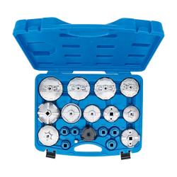 Oil filter wrench set - 19 pieces - for manual operation - left and right operation