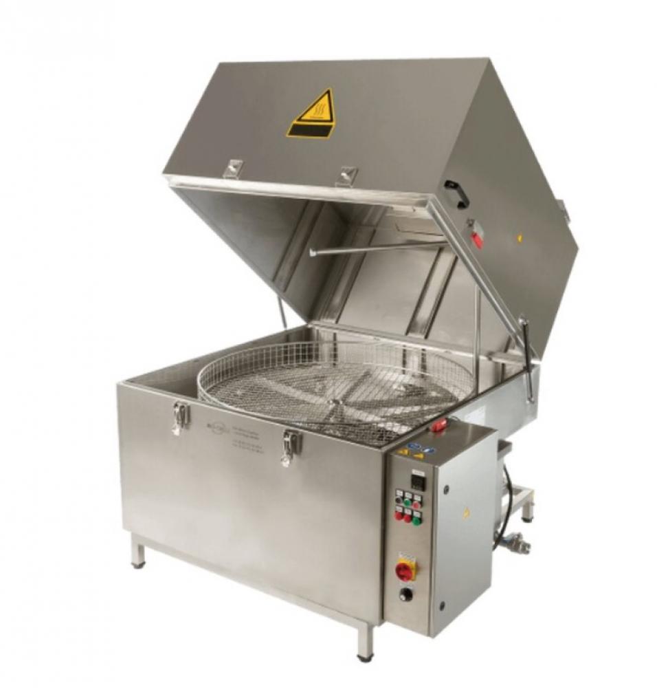 Heißwasser-Teilewaschmaschine HTW-II - Maschinen-Paket MAX ECO - Rotationskorb - 3D-Hochdruck-Spritzsystem