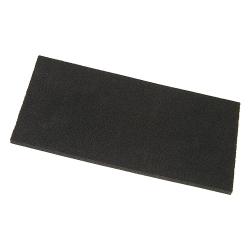 Bytesgallerplatta - cellgummi - mått 280 x 140 x 10 mm - svart