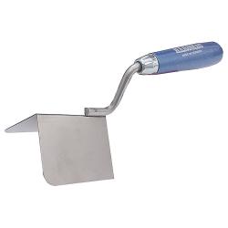 Outside corner trowel - stainless steel - angle 90 ° - width 60 to 100 mm - length 80 to 100 mm