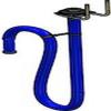 Single exhaust gas extractor - type NTP - manual hose suspension - cars and trucks - length 5 m