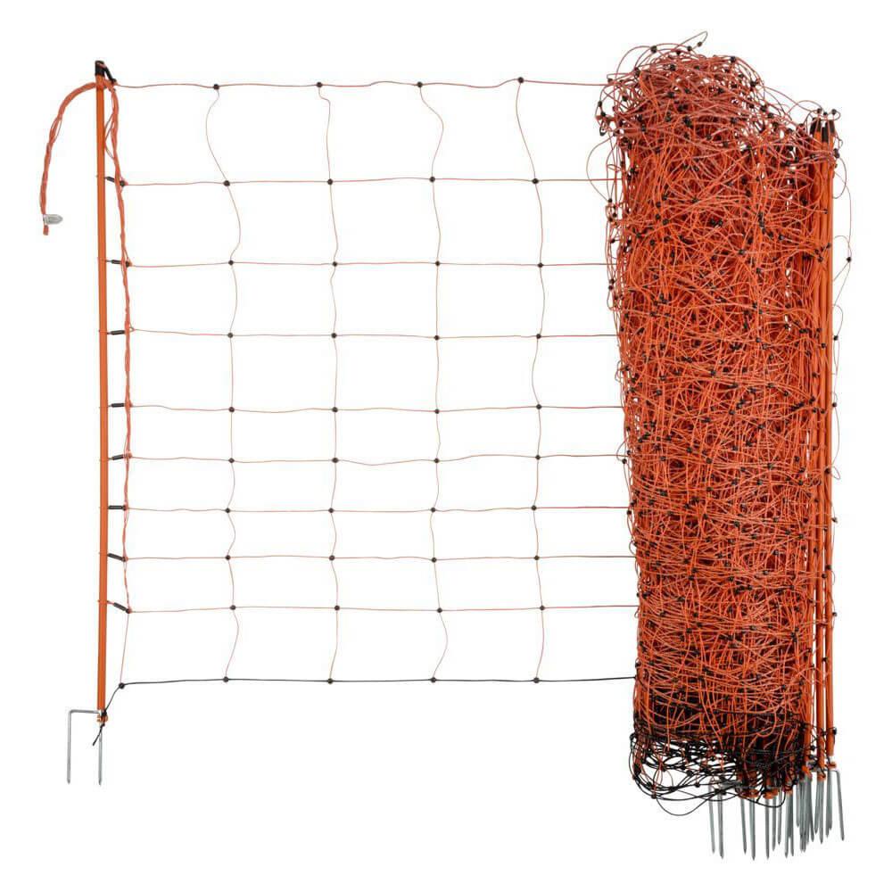Sheep net OviNet - single and double lace - height 90 to 108 cm - orange