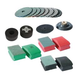Abrasive - packs of 1, 3 and 8 pieces - price per pack - various designs