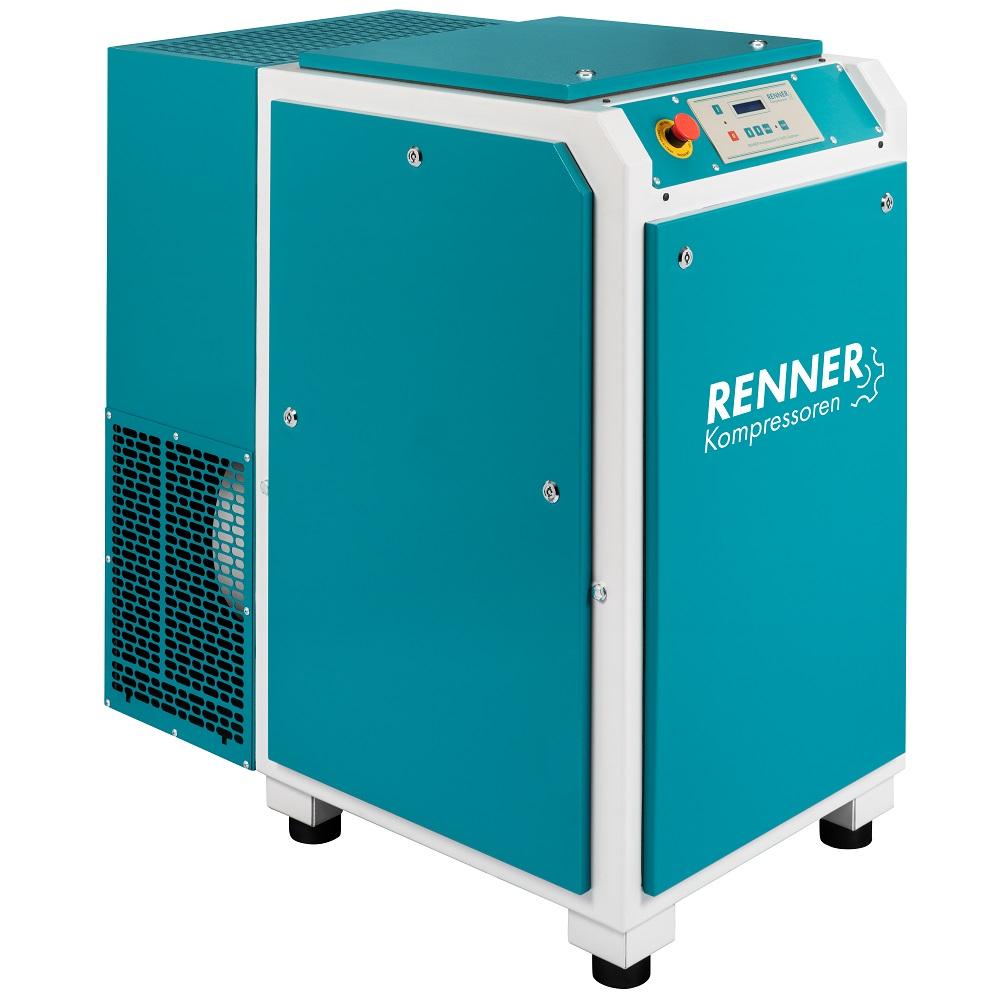 RENNER screw compressor RS and RS-PRO 7.5 to 75.0 kW - 7.5 bar - without refrigeration dryer and sound insulation box - different versions
