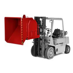 Ribaltatore per carichi pesanti tipo RMK 100 - capacità 1000 dm³ - dimensioni 1400 x 1350 x 1050 mm - capacità di carico 3000 kg - diverse versioni