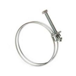 DDK double wire clamp - W1 - galvanized steel - clamping range 13/16 mm to 143/150 mm - 100 pieces