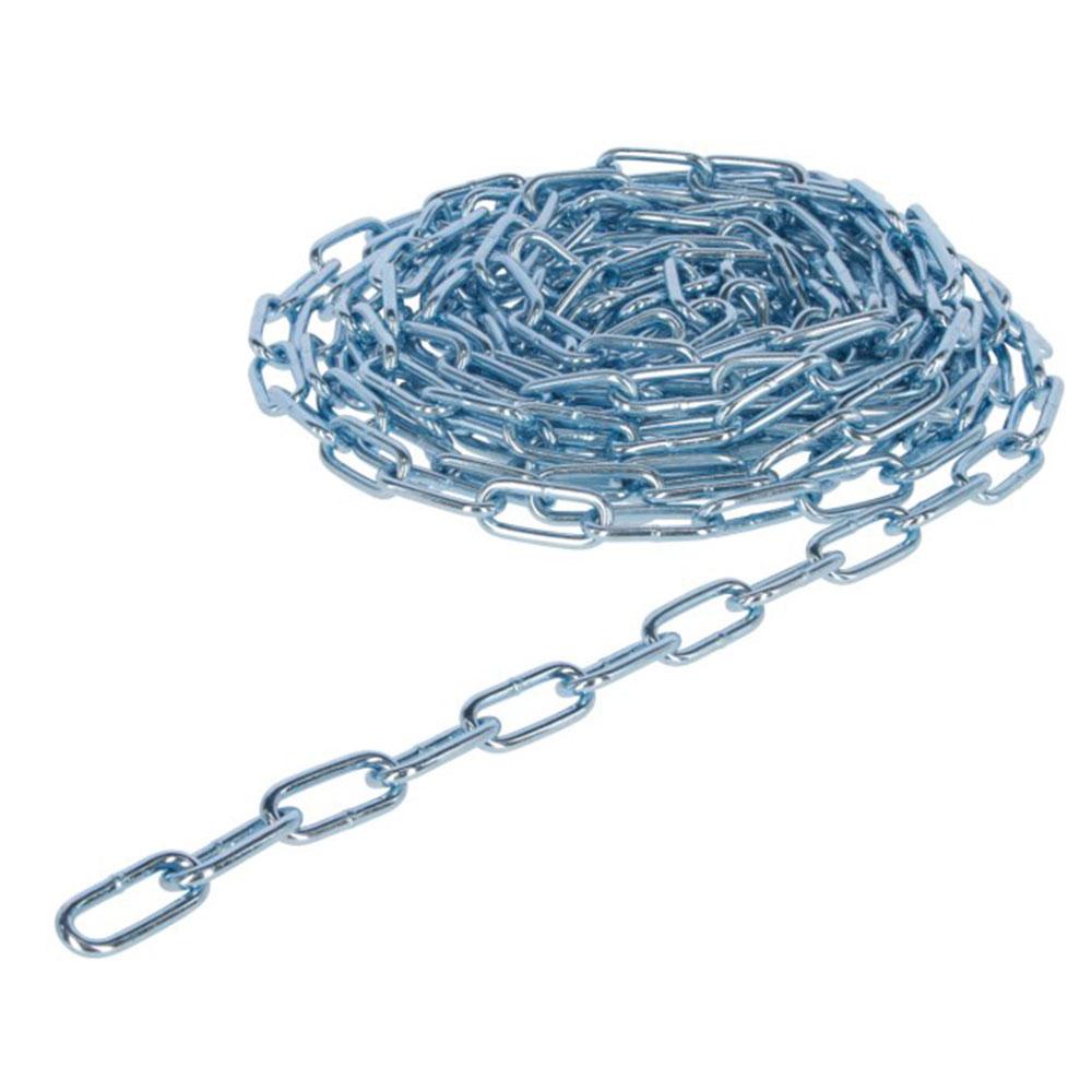Meter chain - metal galvanized - straight - link thickness 3 to 9 mm - VE 10 m - price per VE