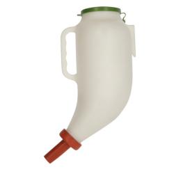 Tørfoderflaske - plastik - 4 l inkl plastholder