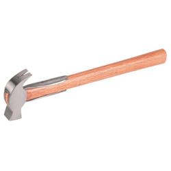 Hesteskohammer - med forstærket træhåndtag - længde 33 cm