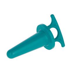 Milking blind plug - conical - plastic - aquamarine - RAL 5018 - VE 10 pieces - price per VE