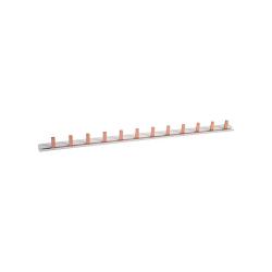 Phase bar - 1 pole - 63 A - 12 TE - fork/pin connection - PU 5 pieces - price per PU