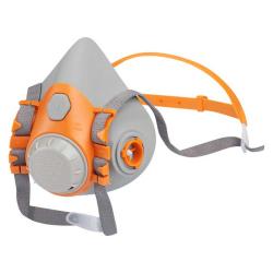 AirGuard Pro 360° - Åndedrætsværn halvmaske - orange - Bajonetlukning - Silikone+ABS - iht. EN140 - 50 stk.