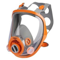 AirGuard Pro - 700Plus -kokonaamari - kierteitetty yleisliitäntä EN148-1 - Bajo - silikoni+ABS - oranssi - EN138 - 8 kpl pakkaus