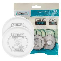 AirGuard Pro - Filtr P3 R - Węgiel aktywny - do półmasek z zamkiem bagnetowym - EN143-2021 - PU 50 par