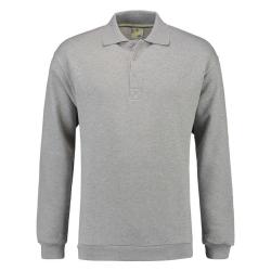Paul Polosweater - Size S to 6 XL - grey melange - Unisex Polosweater