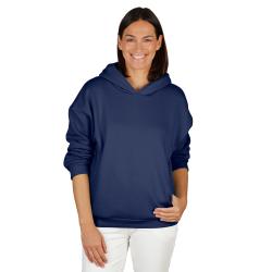 Leo unisex hoodie - size XS to XXL - navy - loose fit