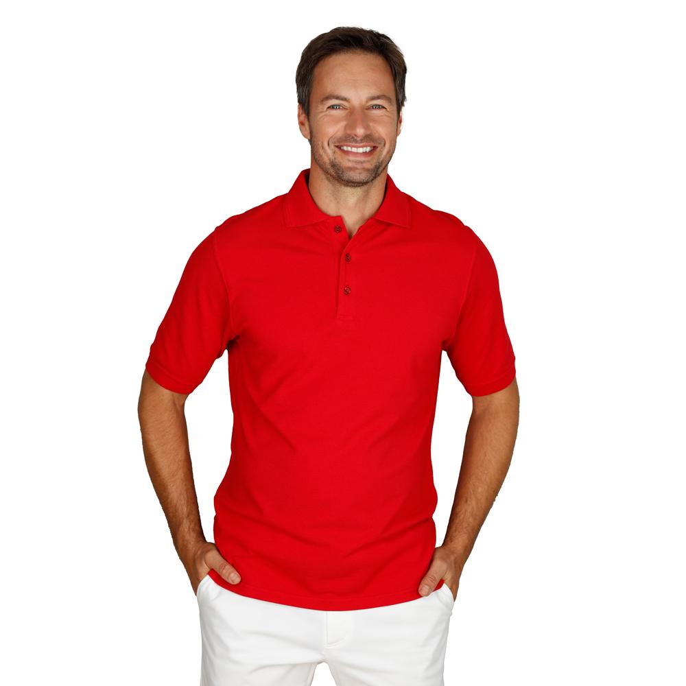 Solon Poloshirt Herren - Größe S bis 3 XL - rot - Gerader Schnitt mit halben Ärmeln