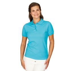 Damen-Poloshirt Rhea - Größe XS bis 3 XL - türkis - figurbetonter Schnitt