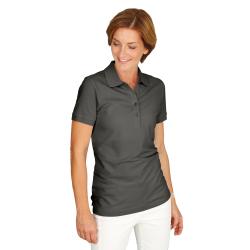 Damen-Poloshirt Rhea - Größe XS bis 3 XL - anthrazit - figurbetonter Schnitt