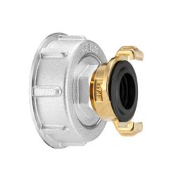 GEKA® plus - IBC-sovitinsarja - kytkimellä - S60x6 - G3/4 - 6 kpl pakkaus - hinta per kappale