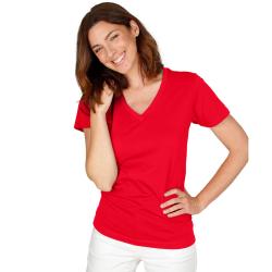 Fenja - Größe XS bis XXL - rot - Modisch geschnittenes Kurzarmshirt - Preis per Stück