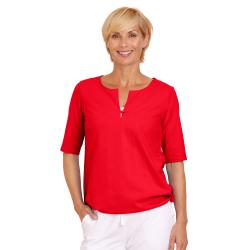 Aniko - Größe XS bis XXL - rot - Feminine Shirt-Bluse - Preis per Stück