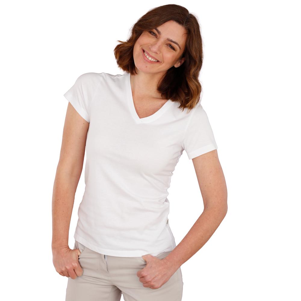 Fenja - Tallas XS a XXL - Blanco - Camiseta de manga corta con corte moderno - Precio por unidad