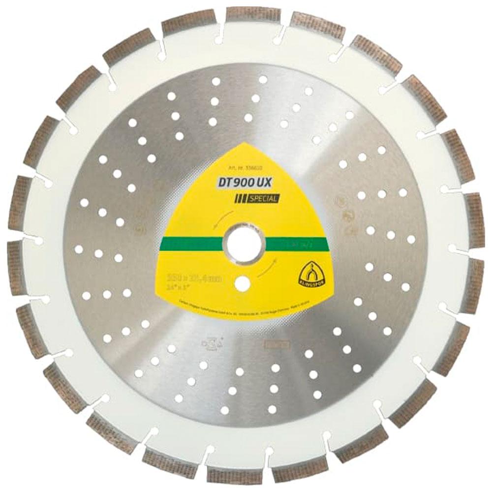 Large diamond cutting disc DT 900 UX Special - for construction site materials - Ø 300 to 500 mm - bore 20 to 25.4 mm - price per piece